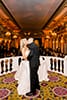 Bride and Groom in ballroom 