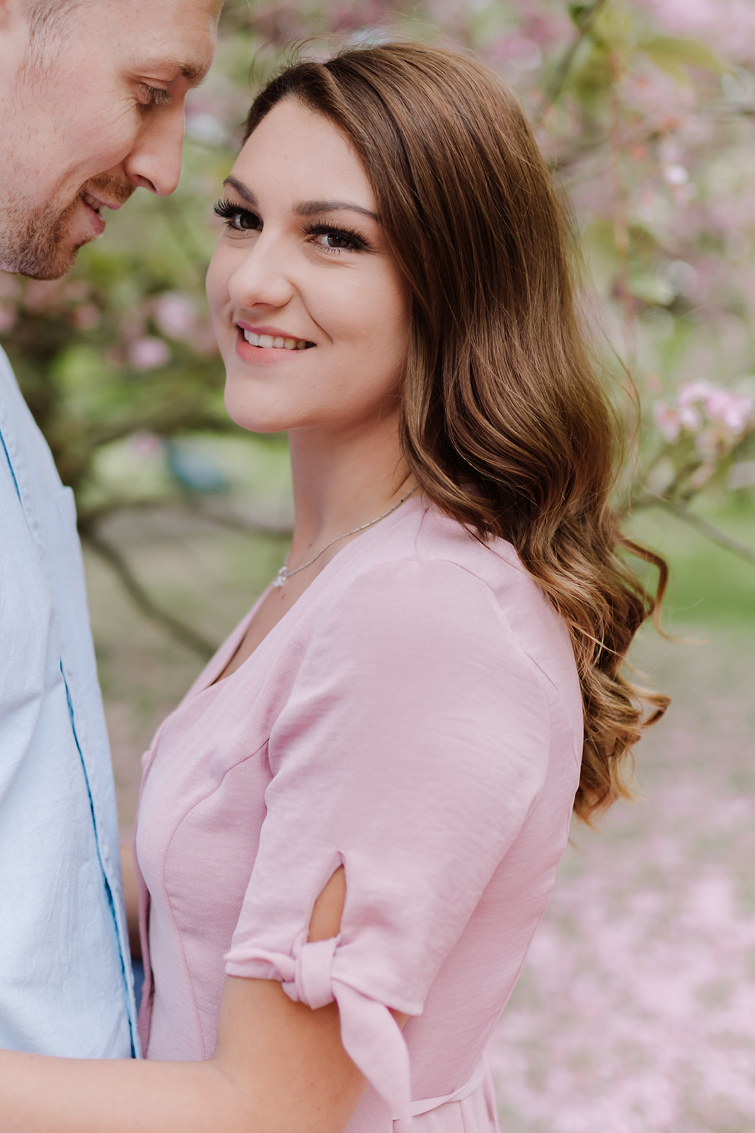 London Greenwich park pink cherry blossom engagement couples shoot London Greenwich park pink cherry blossom engagement couples shoot