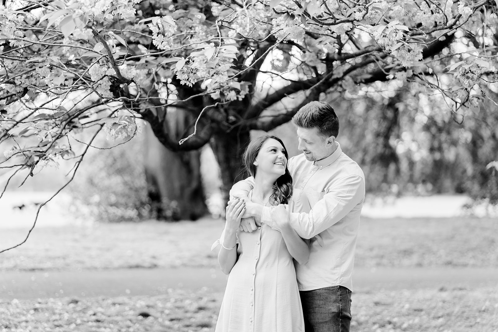 London Greenwich park pink cherry blossom engagement couples shoot London Greenwich park pink cherry blossom engagement couples shoot