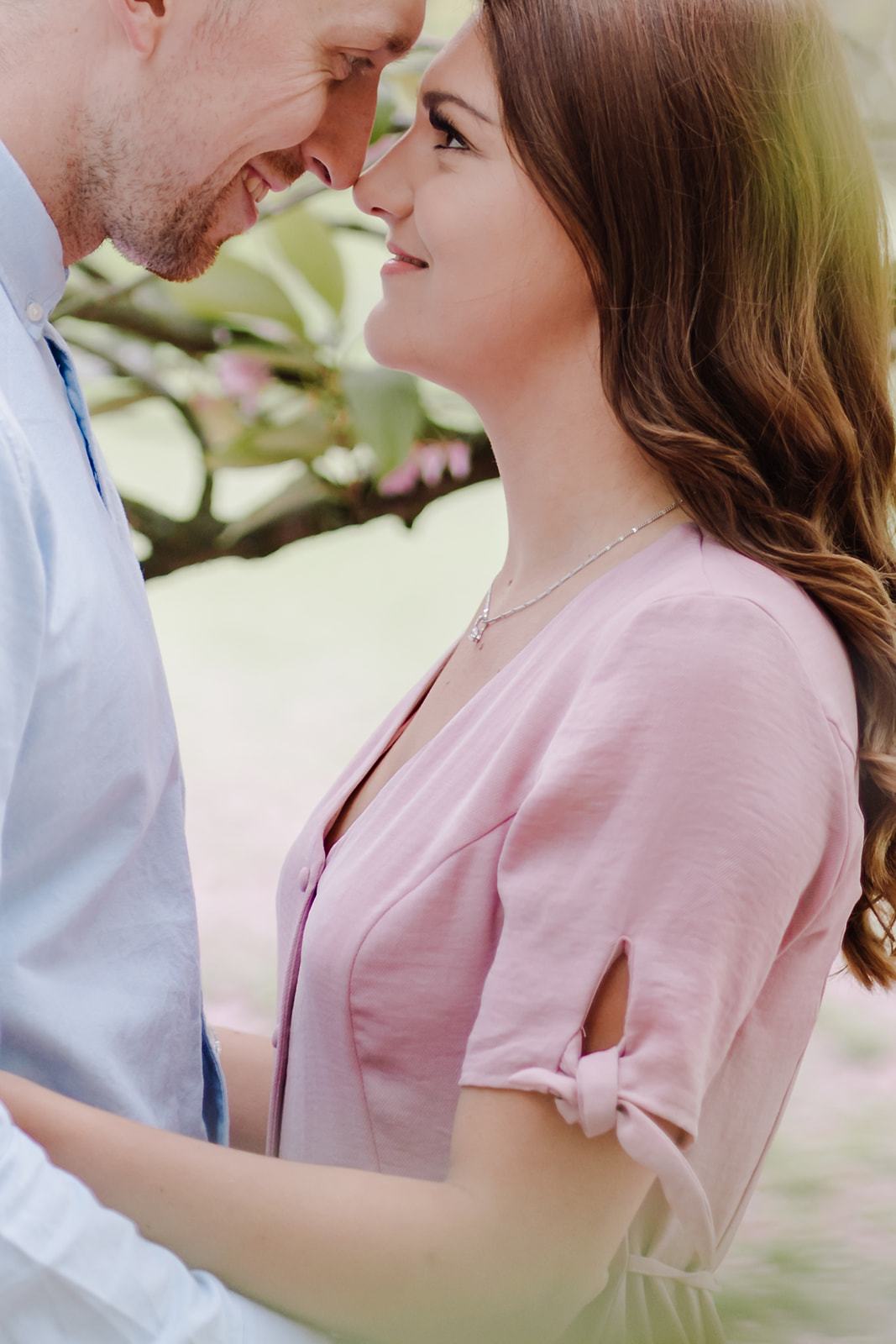 London Greenwich park pink cherry blossom engagement couples shoot London Greenwich park pink cherry blossom engagement couples shoot