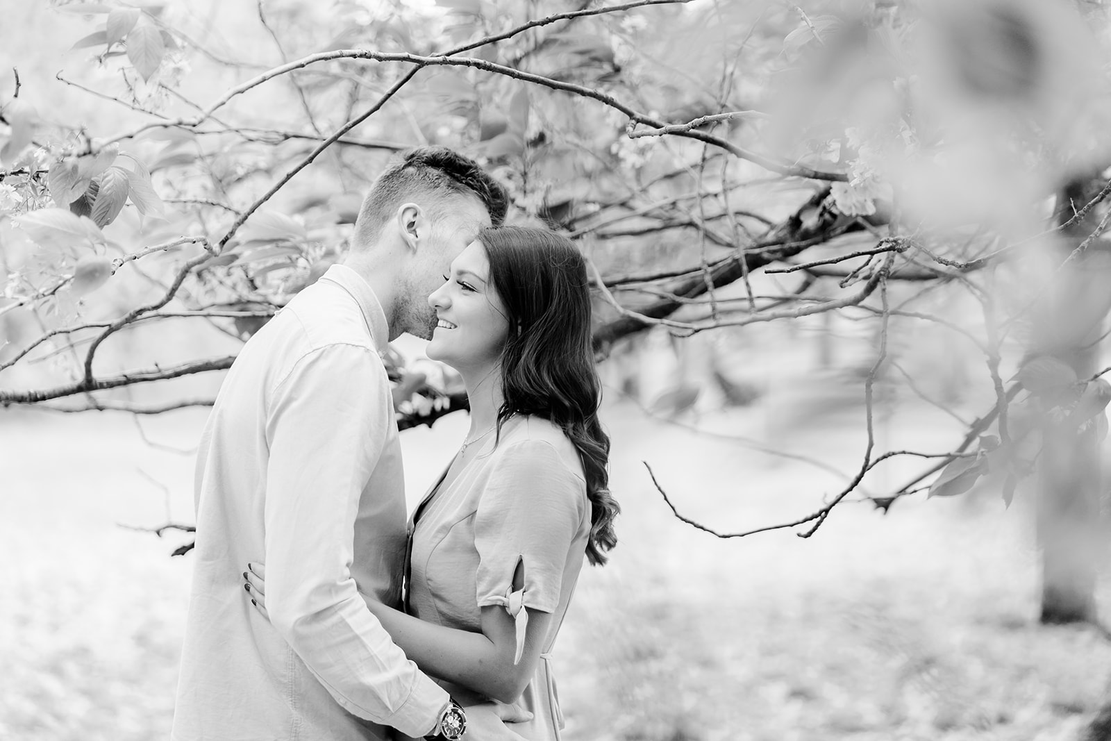 London Greenwich park pink cherry blossom engagement couples shoot London Greenwich park pink cherry blossom engagement couples shoot