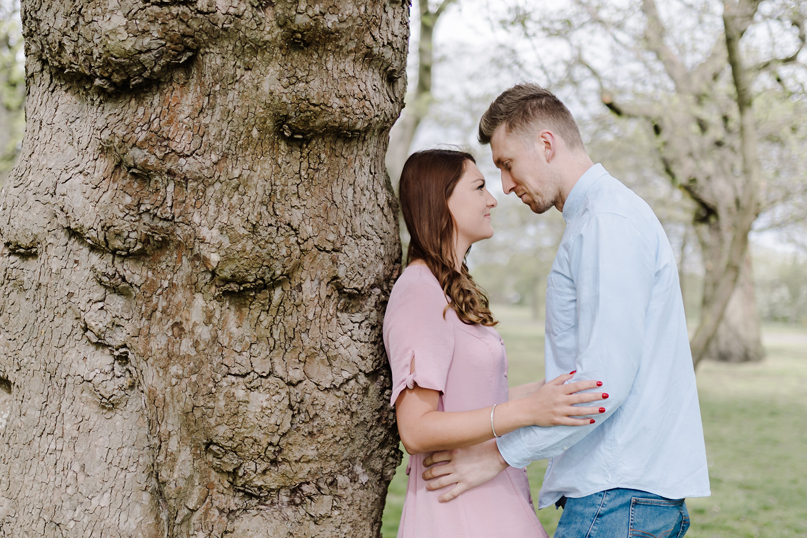 London Greenwich park pink cherry blossom engagement couples shoot London Greenwich park pink cherry blossom engagement couples shoot