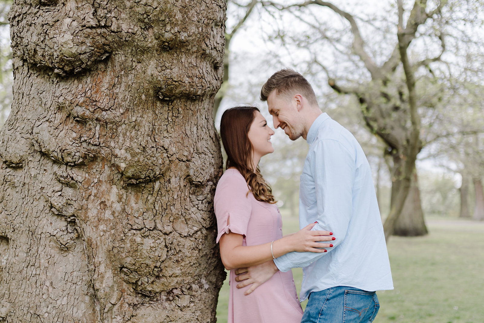 London Greenwich park pink cherry blossom engagement couples shoot London Greenwich park pink cherry blossom engagement couples shoot