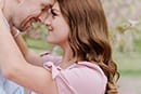 London Greenwich park pink cherry blossom engagement couples shoot