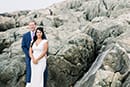 Bride and Groom on the rocks
