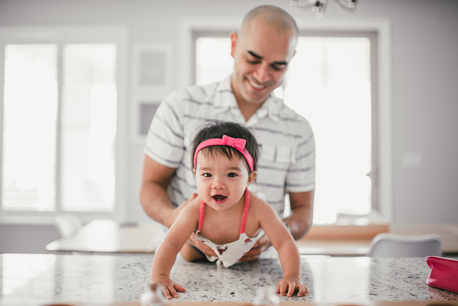 dad and daughter portrait