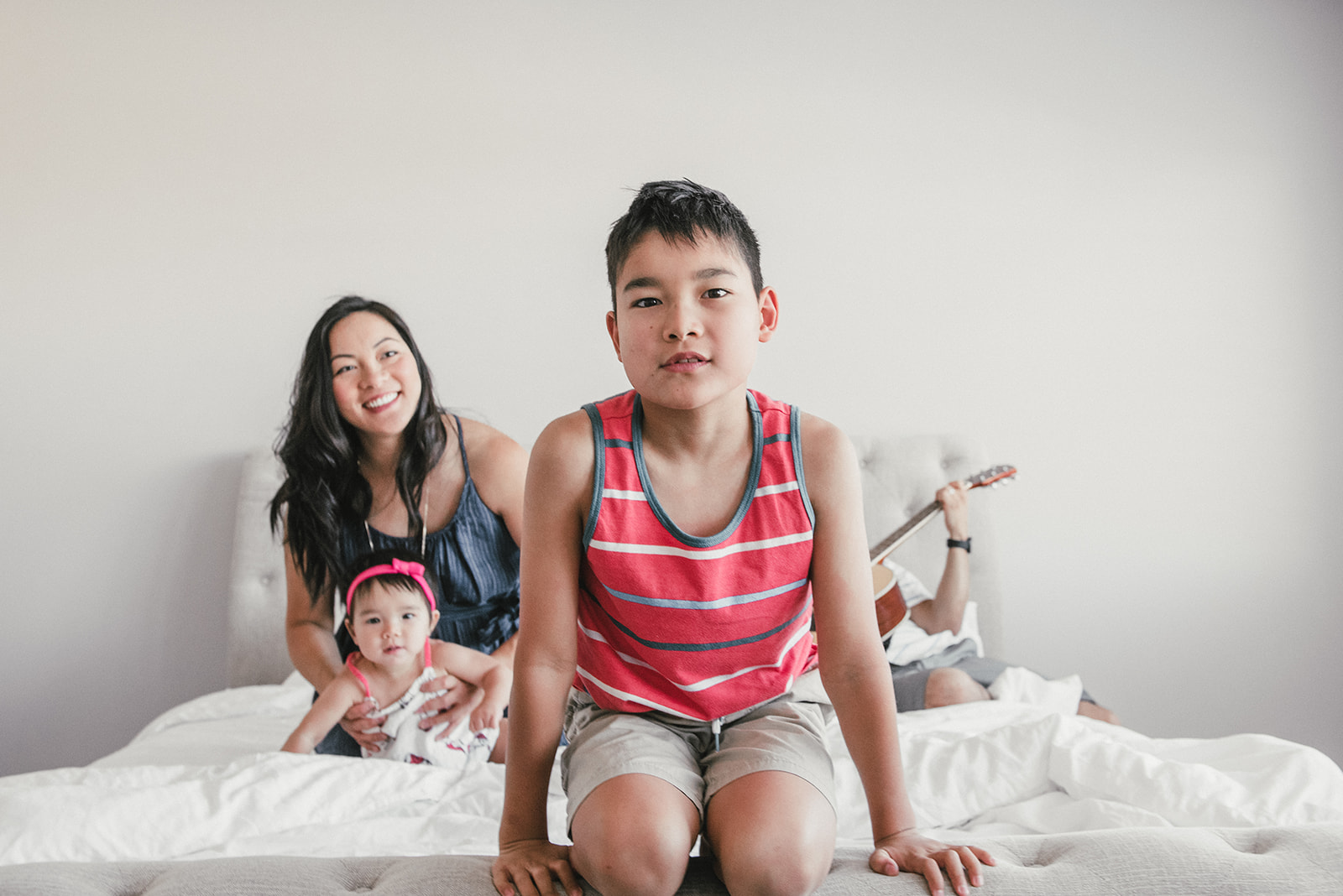 big brother in front of whole family