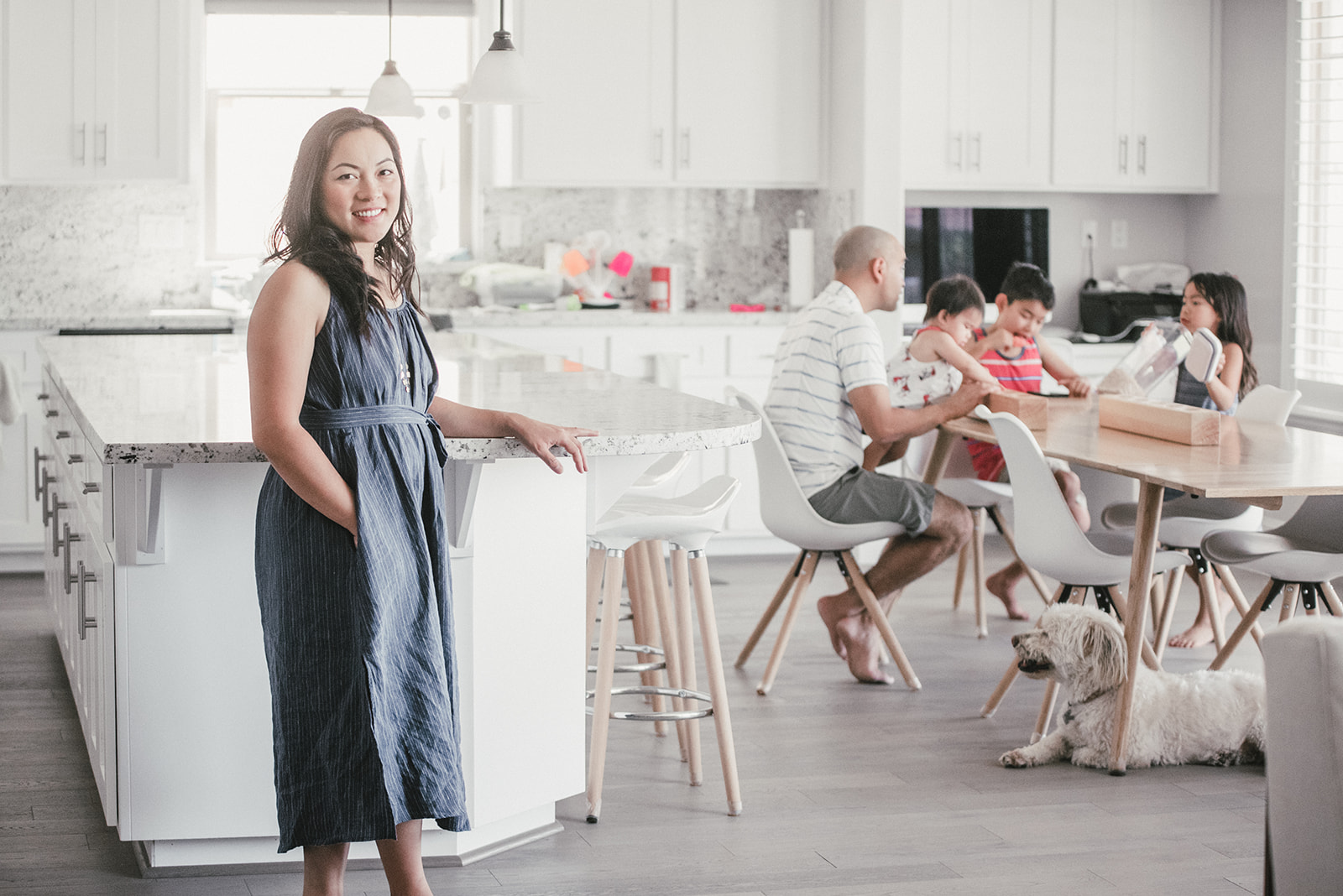 spacious kitchen with the whole family