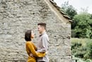engagement couples shoot at bibury cotswolds 