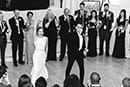 Bride and Groom dancing | Black and White