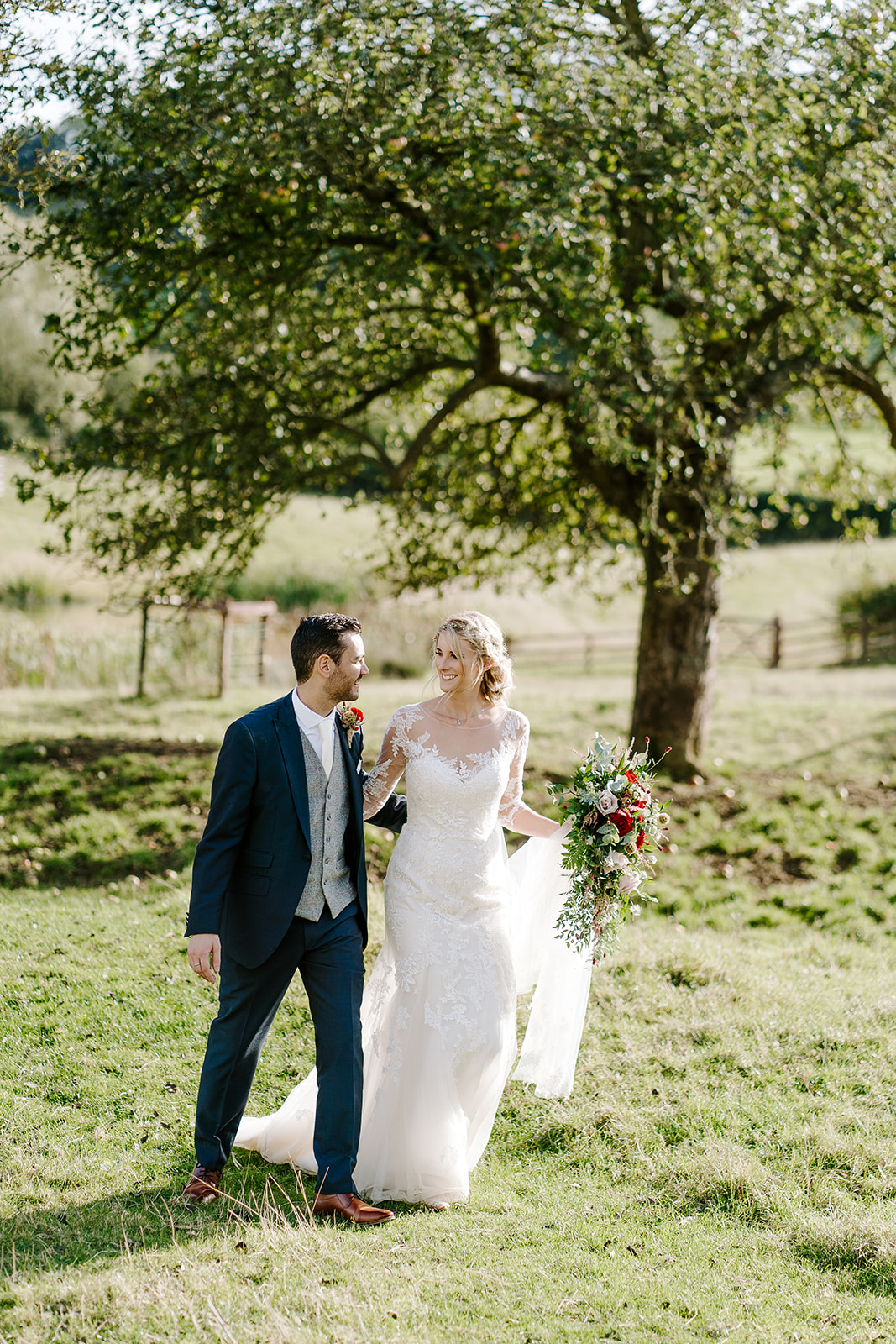 Sunny October Autumn Wedding at Primrose Hill Farm by Chloe Ely Photography
