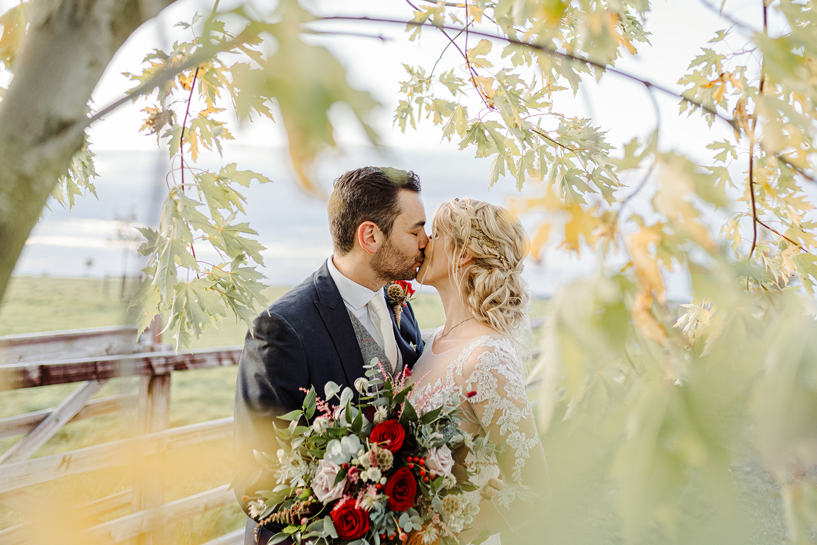 Sunny October Autumn Wedding at Primrose Hill Farm by Chloe Ely Photography