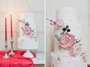 Merveilleux wedding cake et ses fleurs en sucre