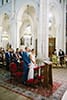 Mariage catholique dans une église en France