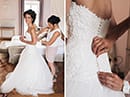 Une jolie robe blanche pour la mariée