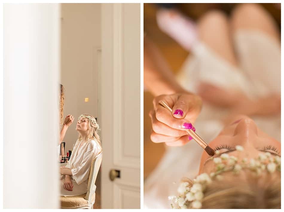 séquence maquillage pendant le mariage