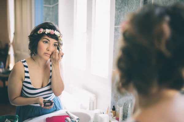 Maquillage de la mariée par elle même