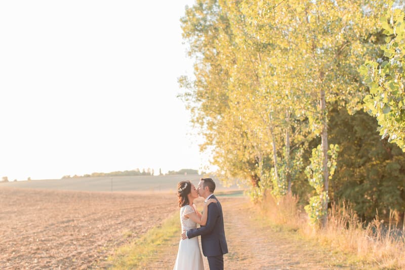 Mariage champêtre en France