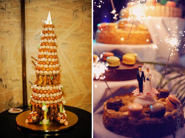 wedding cake et personnage de mariés