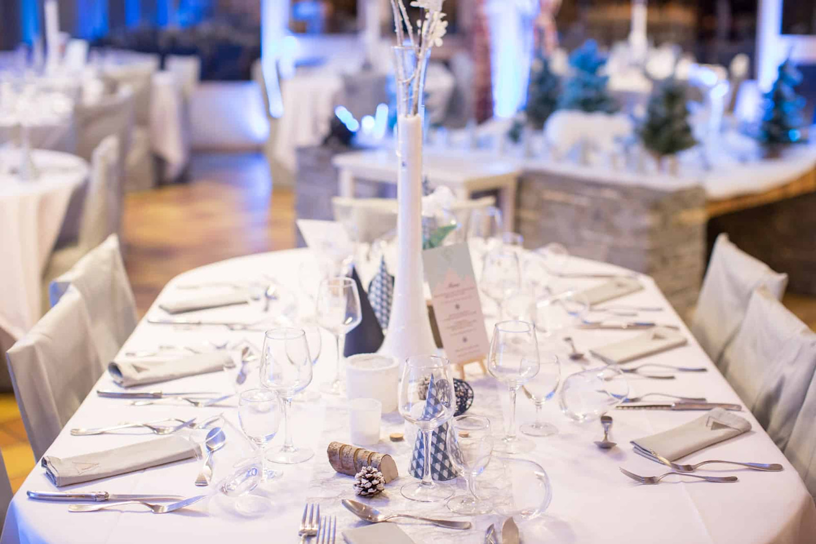 table de réception pour mariage