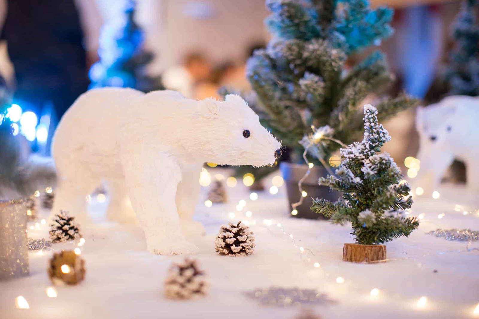 petit ours blanc décoration mariage