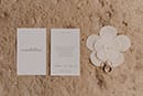 elegant minimalist invitations French Riviera wedding
