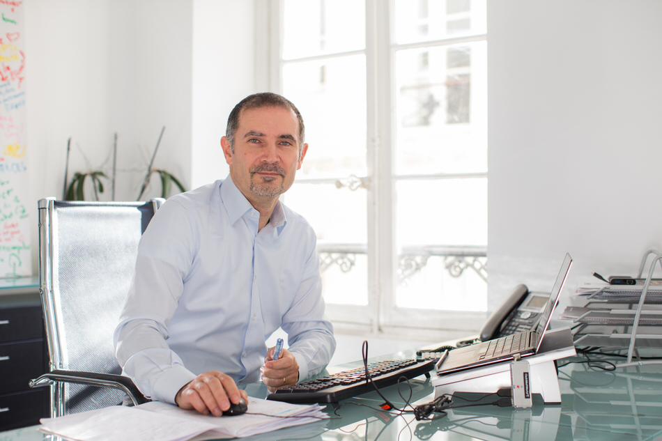 Portrait dans un bureau