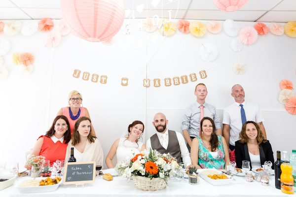 photo de groupe colorée