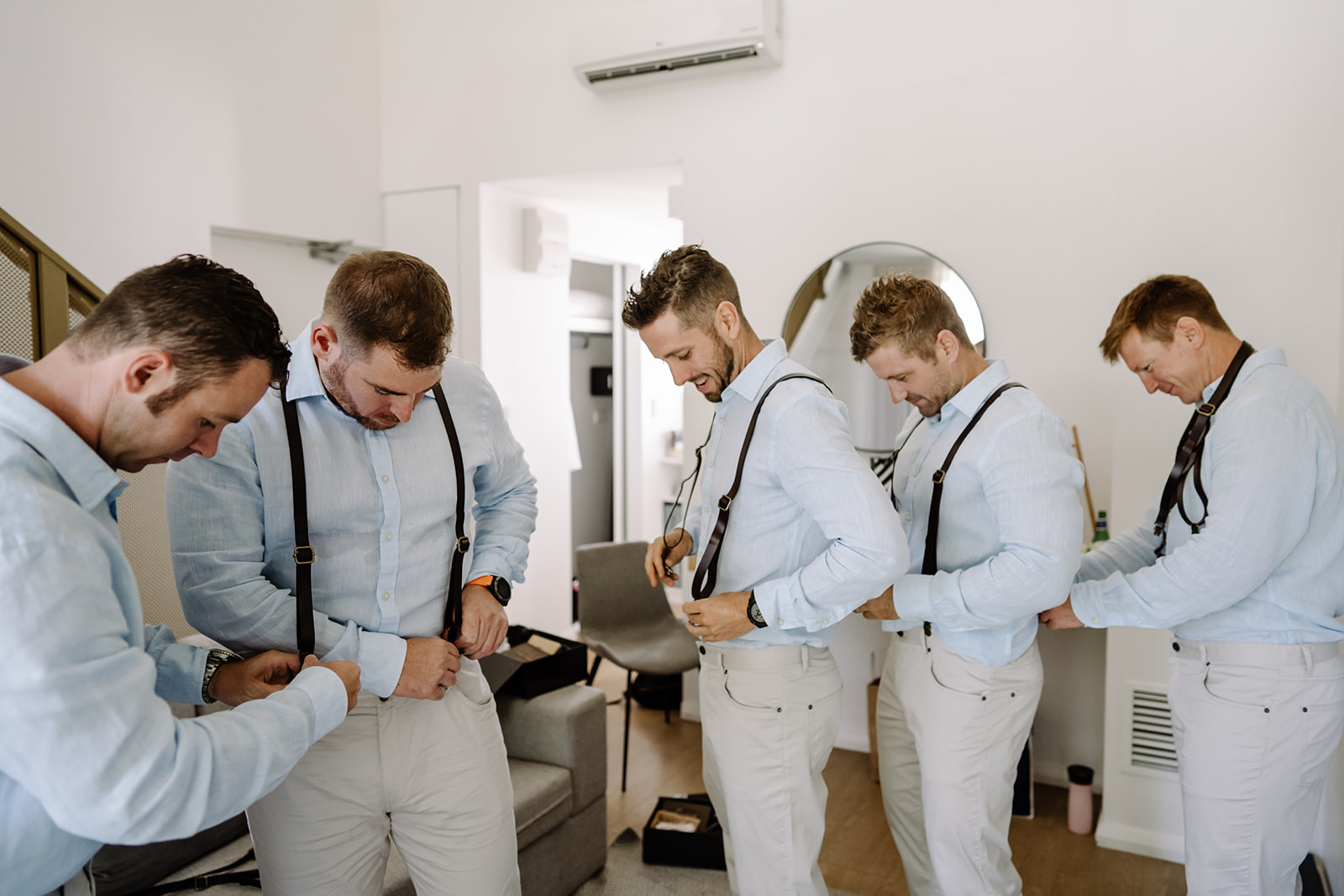 perth wedding photographer groom getting ready at mandoon for wedding photographer