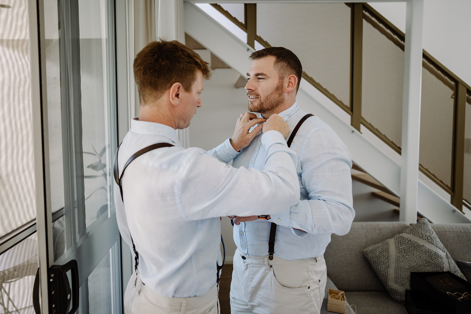 perth wedding photographer groom prep sandalford wedding
