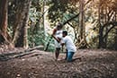 Forest maternity photoshoot on Oahu