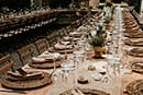 Weddin table in tuscany wedding 