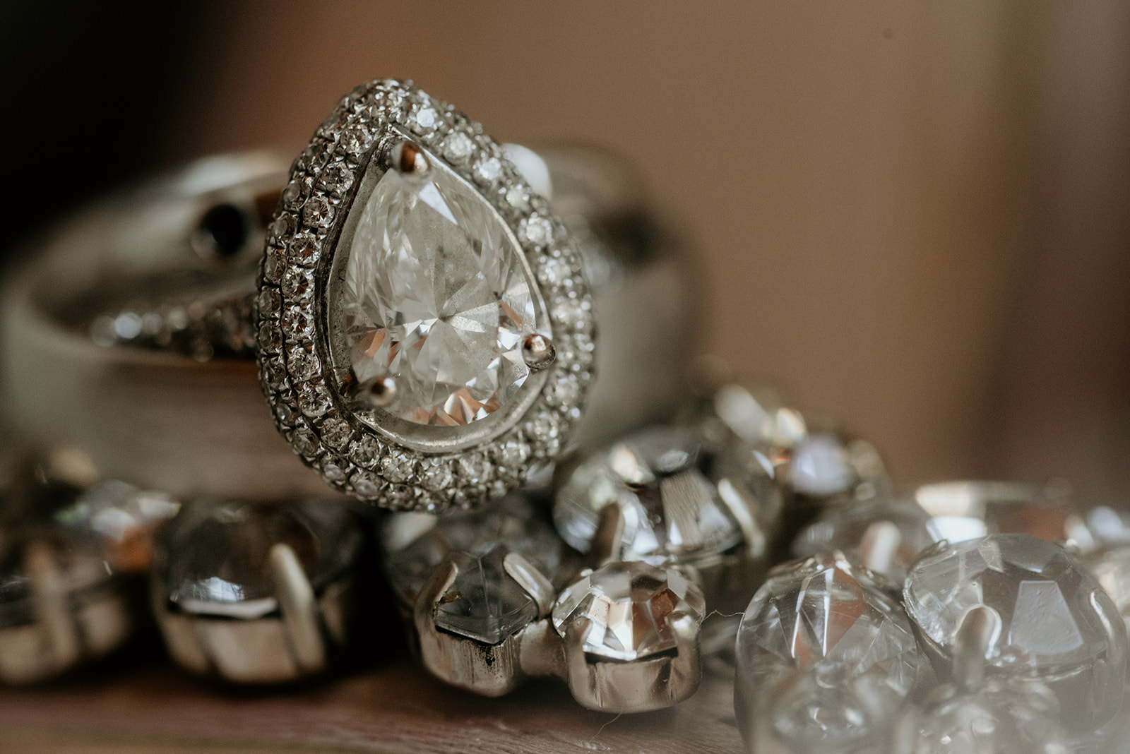 close up of wedding rings