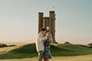 Golden Hour Engagement Couples Shoot at Broadway Tower
