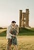 Golden Hour Engagement Couples Shoot at Broadway Tower