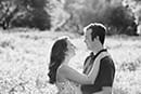 Naturally lit engagement portraits | Black and White 