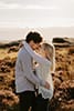Couples Engagement Elopement Shoot in Peak District UK at Golden Hour Sunset by Chloe Ely Photography Film by Jake Burgess