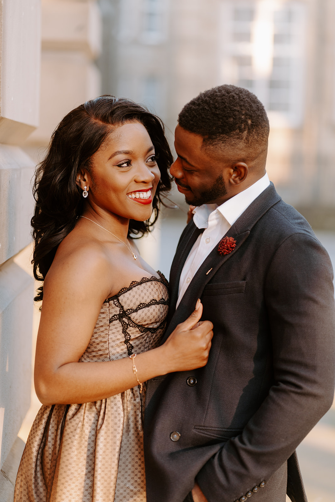 Couples Golden Hour Engagement Shoot in Sheffield City Wedding
