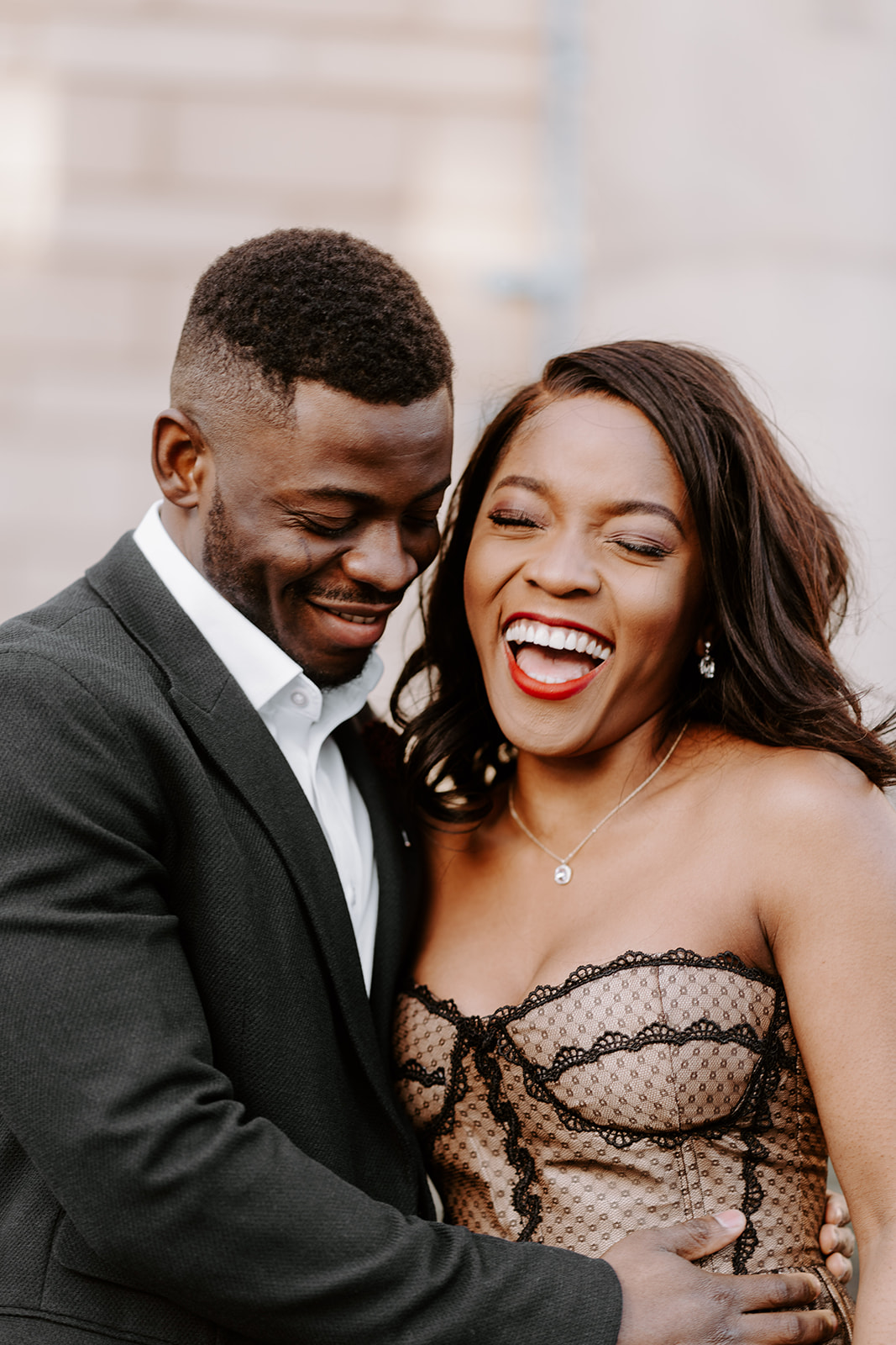 Couples Golden Hour Engagement Shoot in Sheffield City Wedding