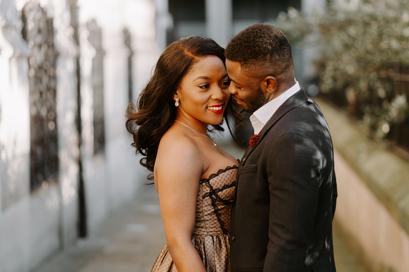 Couples Golden Hour Engagement Shoot in Sheffield City Wedding