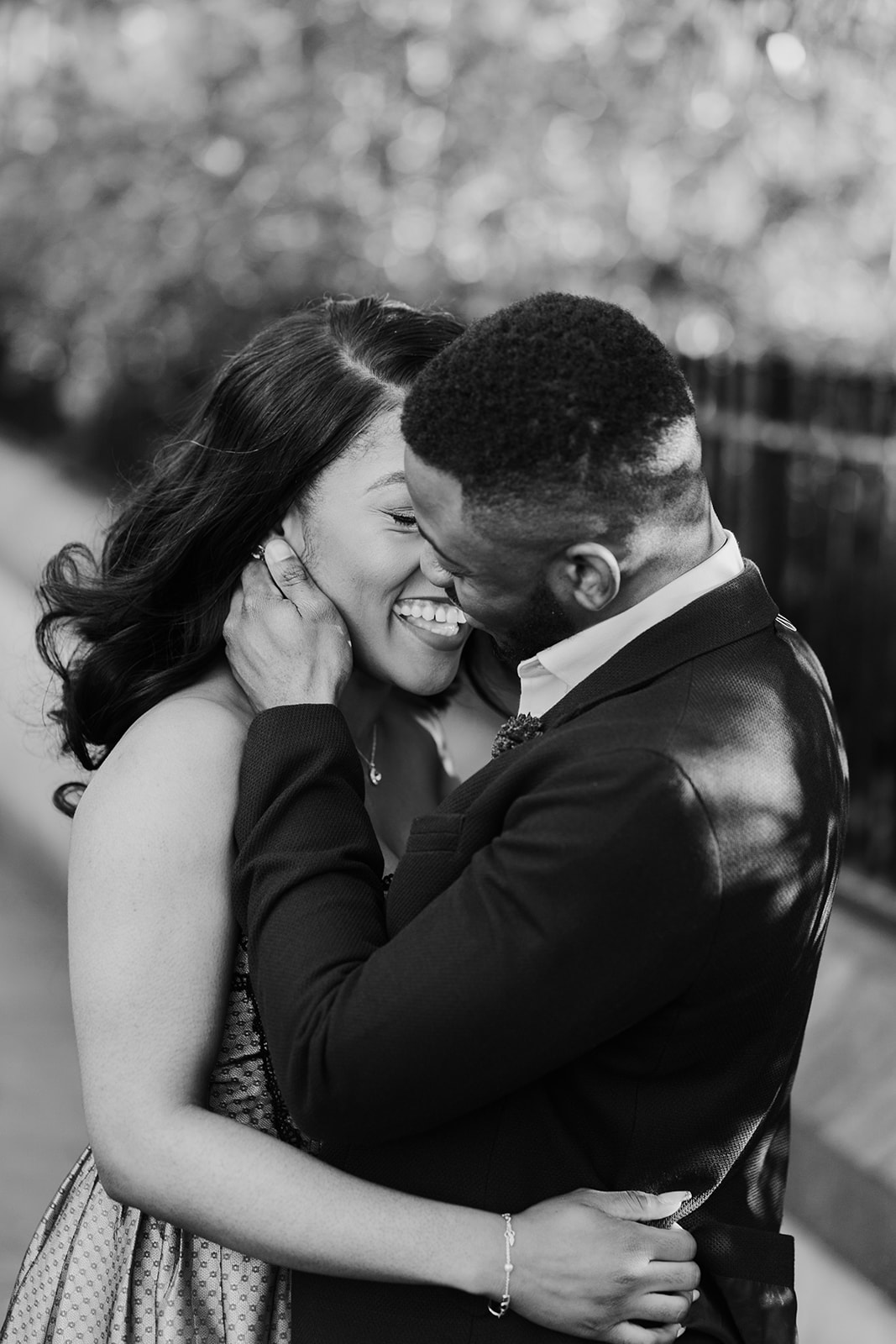 Couples Golden Hour Engagement Shoot in Sheffield City Wedding