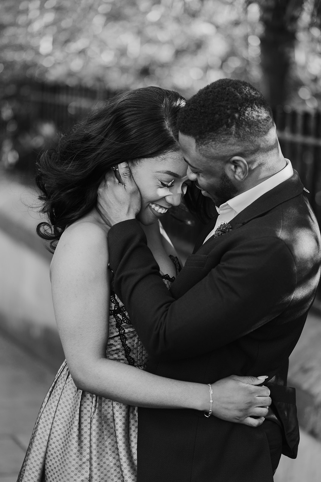 Couples Golden Hour Engagement Shoot in Sheffield City Wedding