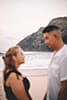 makapuu beach man and woman blurred hawaii